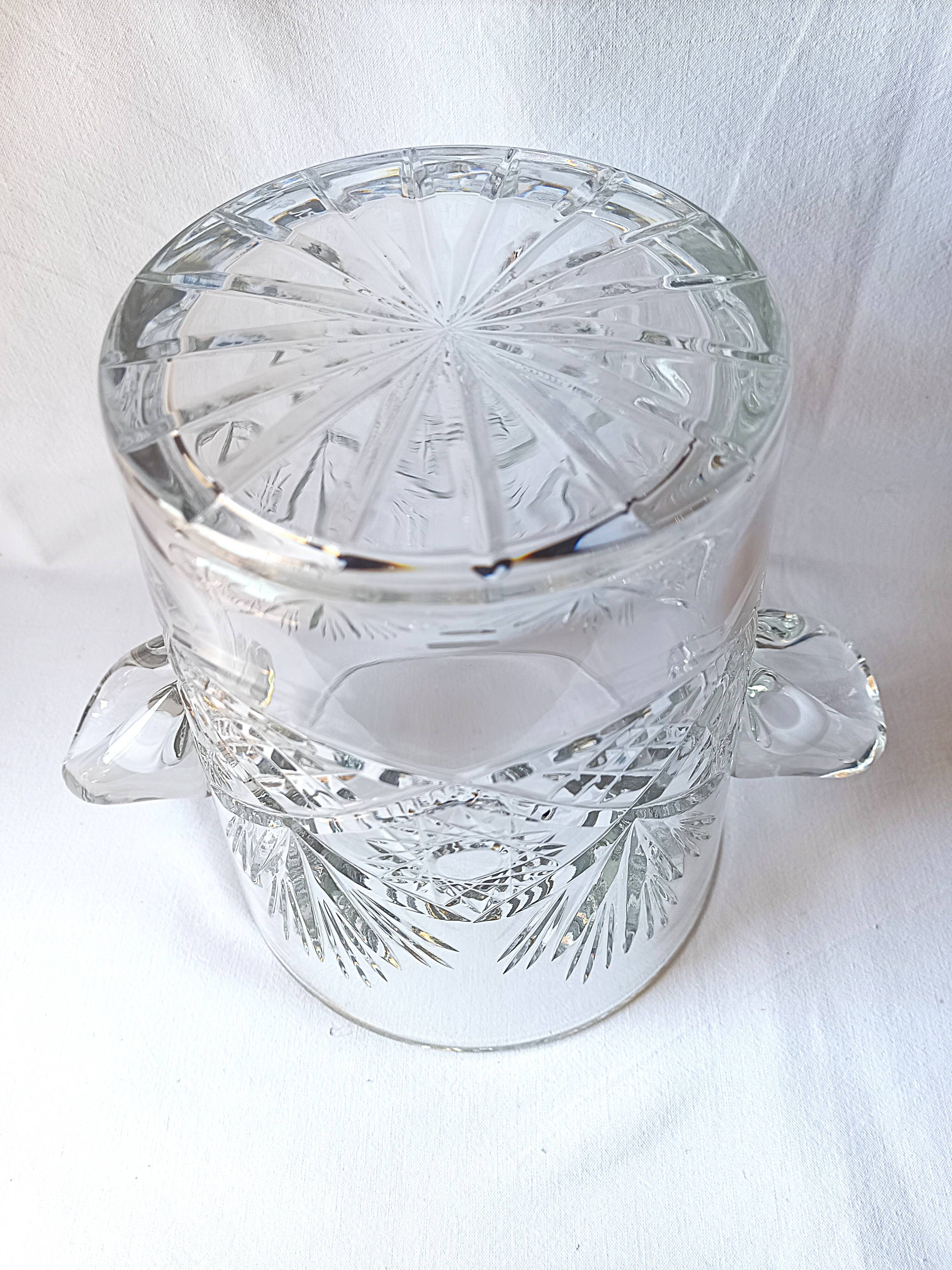 Crystal ice champagne bucket hand size Valery Klein Bertrichamps / Bacc