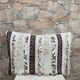 Housse de coussin Handira marocaine : Coussin berbère à sequins (60x40cm)