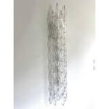 Set of Two Contemporary Shenographic "Poliedro" Murano Glass Wall Sconces