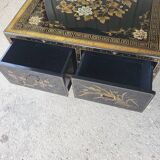 Table basse chinoise avec 4 tiroirs