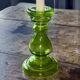 Coloured glass candlestick 60s / 70s