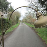 Brass floor lamp, art deco style