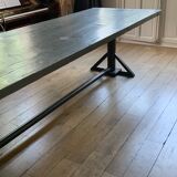 Industrial table for 10/12 people authentic