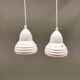 Two small ceramic hanging lights from Danish Søholm, estimated 1980s.