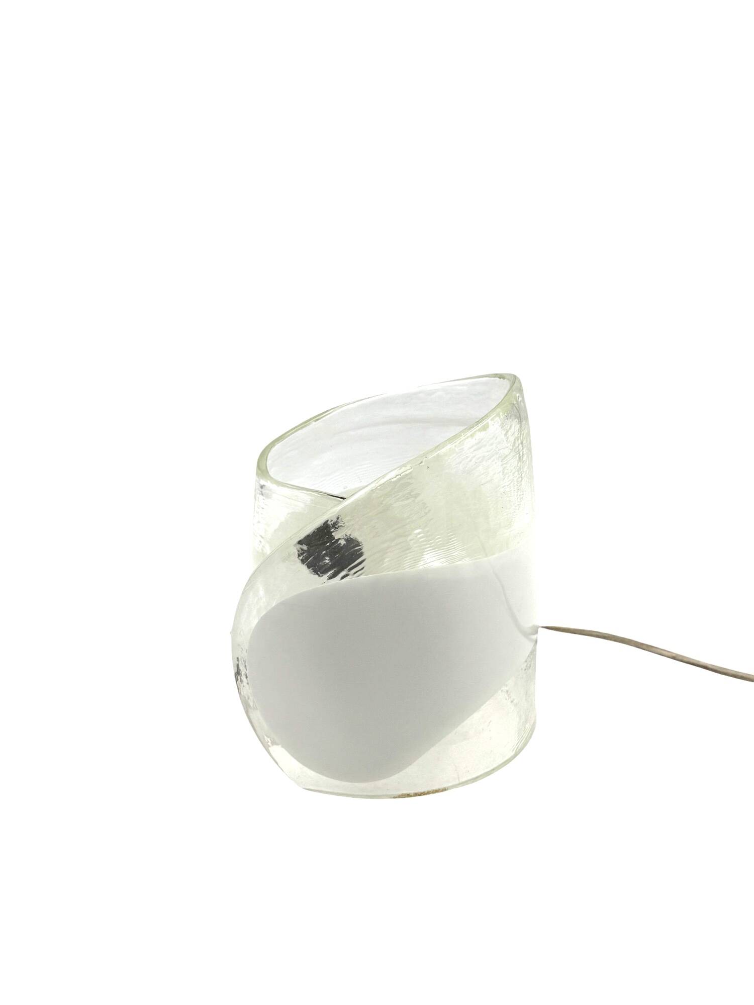 Murano blown glass sculptural table lamp, La Murrina Italy 1970s