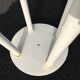 Tabouret scandinave en bois teinté blanc 60