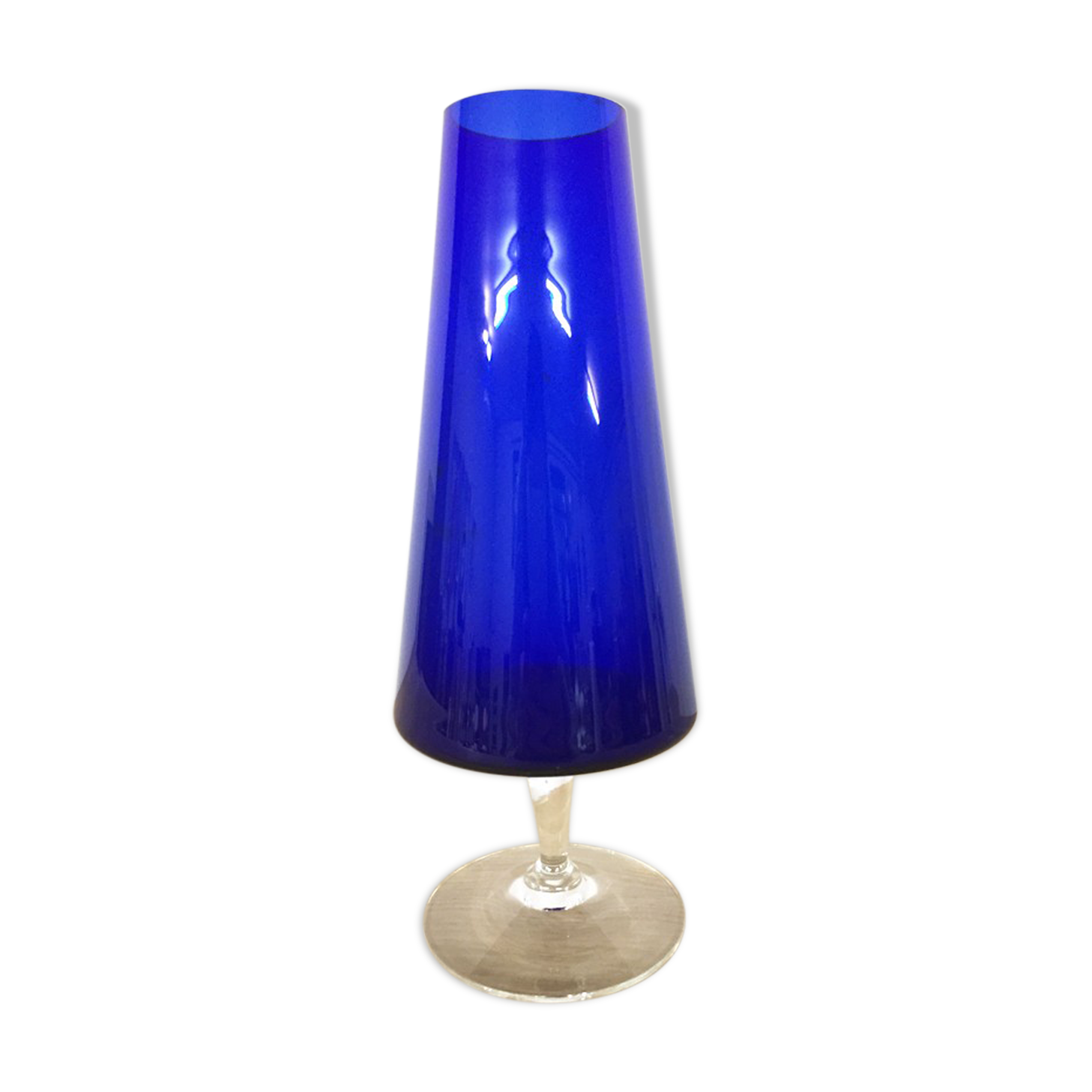 Murano midnight blue vase, 1970