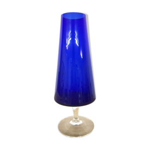 vase bleu nuit murano