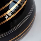 Gold and platinum art deco vase