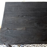 Burnt wood finish table / shou-sugi-ban