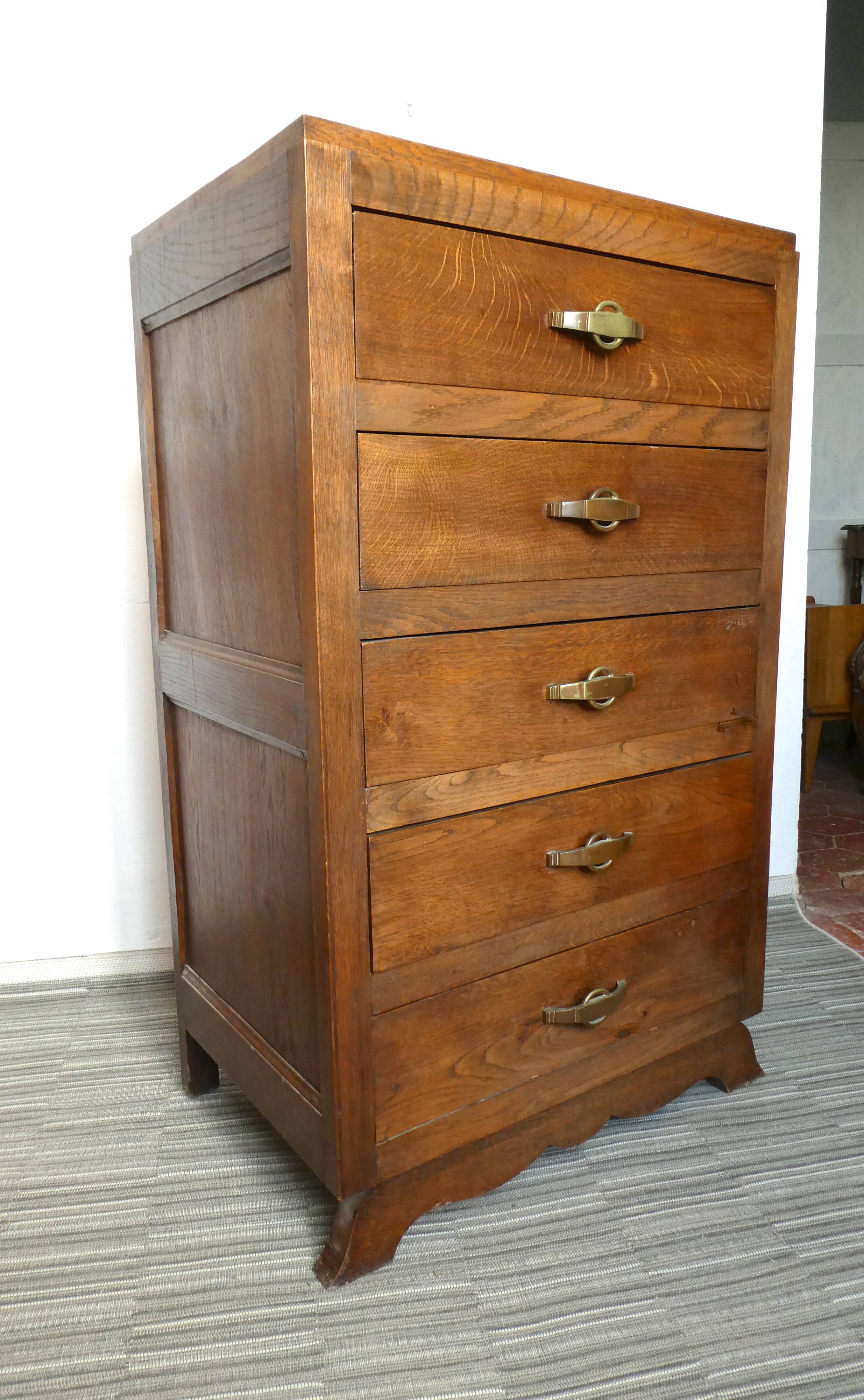 Art deco 5-drawer chiffonier 30-40 years