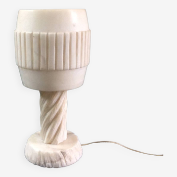 Brutalist alabaster lamp 70's