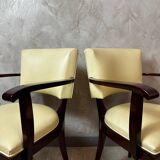 Pair of bridge armchairs