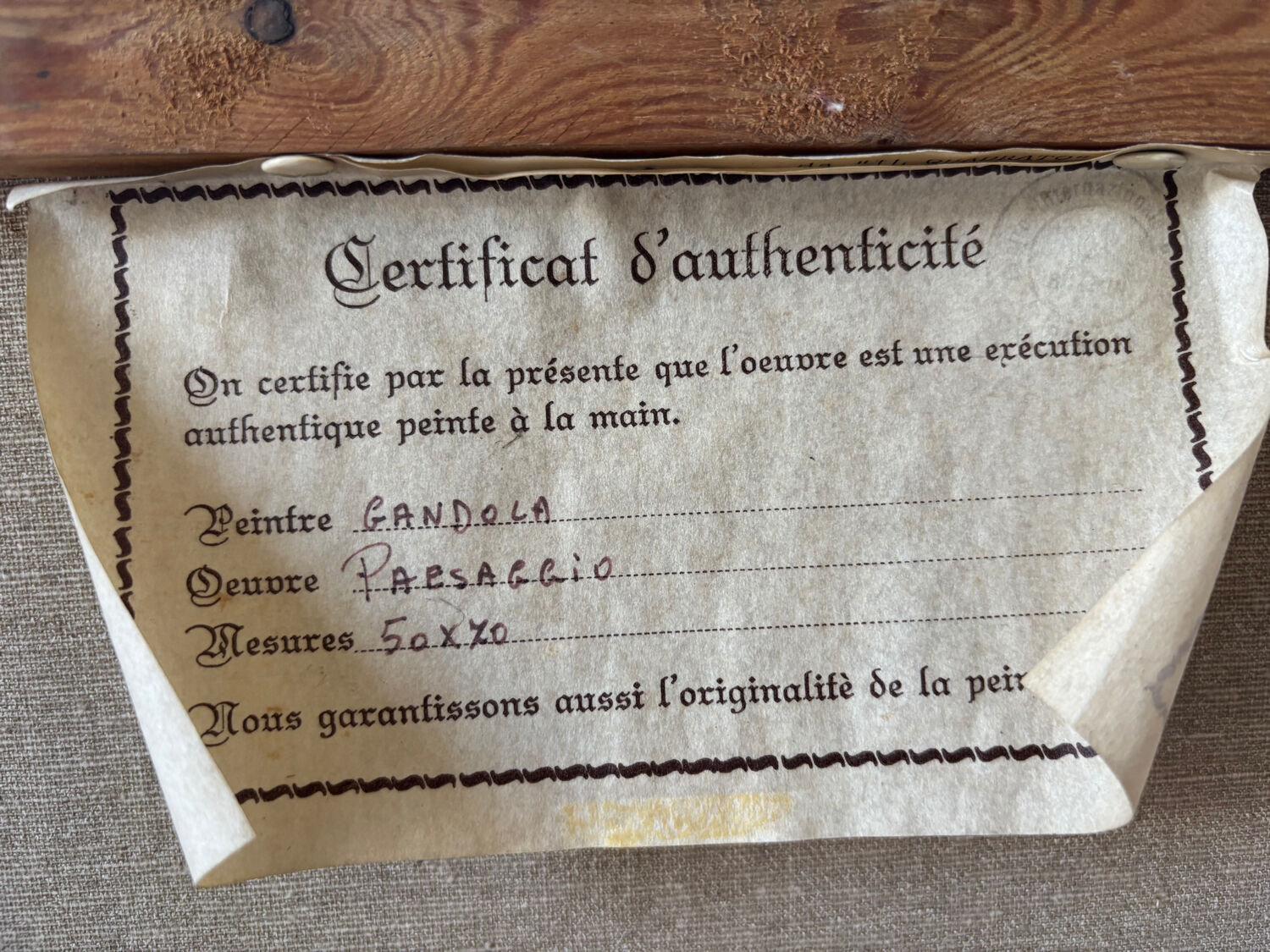 Signed Italian landscape