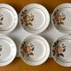 6 old earthenware plates from Saint-Amand (North)