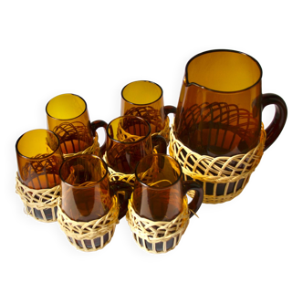 Rattan orangeade service