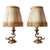 Paire de lampes vintage à poser