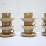 Series of 12 vintage porcelain cups by Maison Revol, France