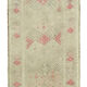 Hand-knotted turkish beige runner carpet 89 cm x 310 cm