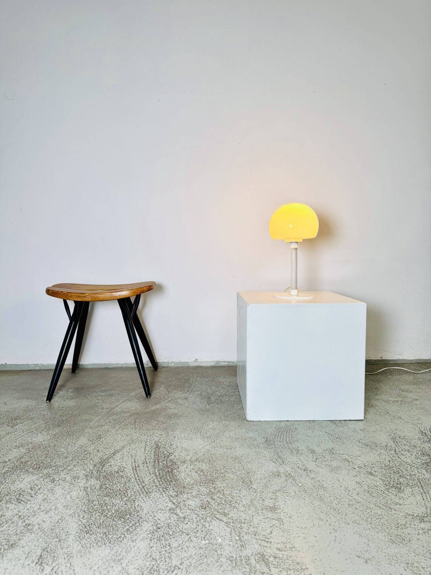 Opal Glass Sphere Table Lamp By Harco Loor For Harco Loor Design, The Netherlands 1980S