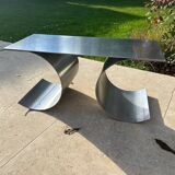 Table basse inox années 70