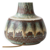 Pair of Søholm Stentøj table lamps, modern organic glazed stoneware, 1960s