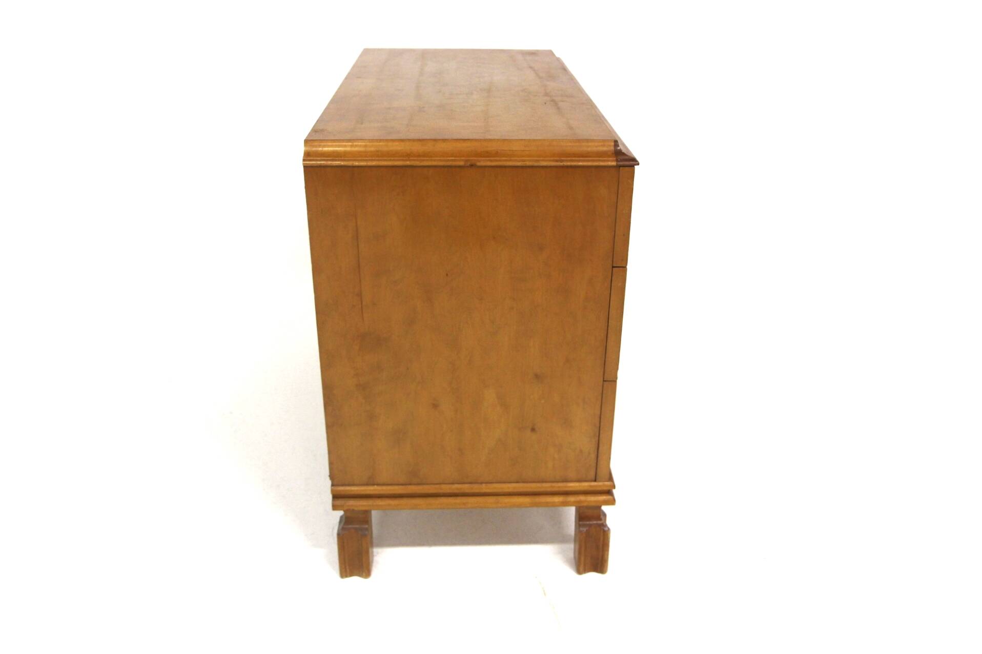 Scandinavian birch chest of drawers, Swedish modern, Sweden, 1940