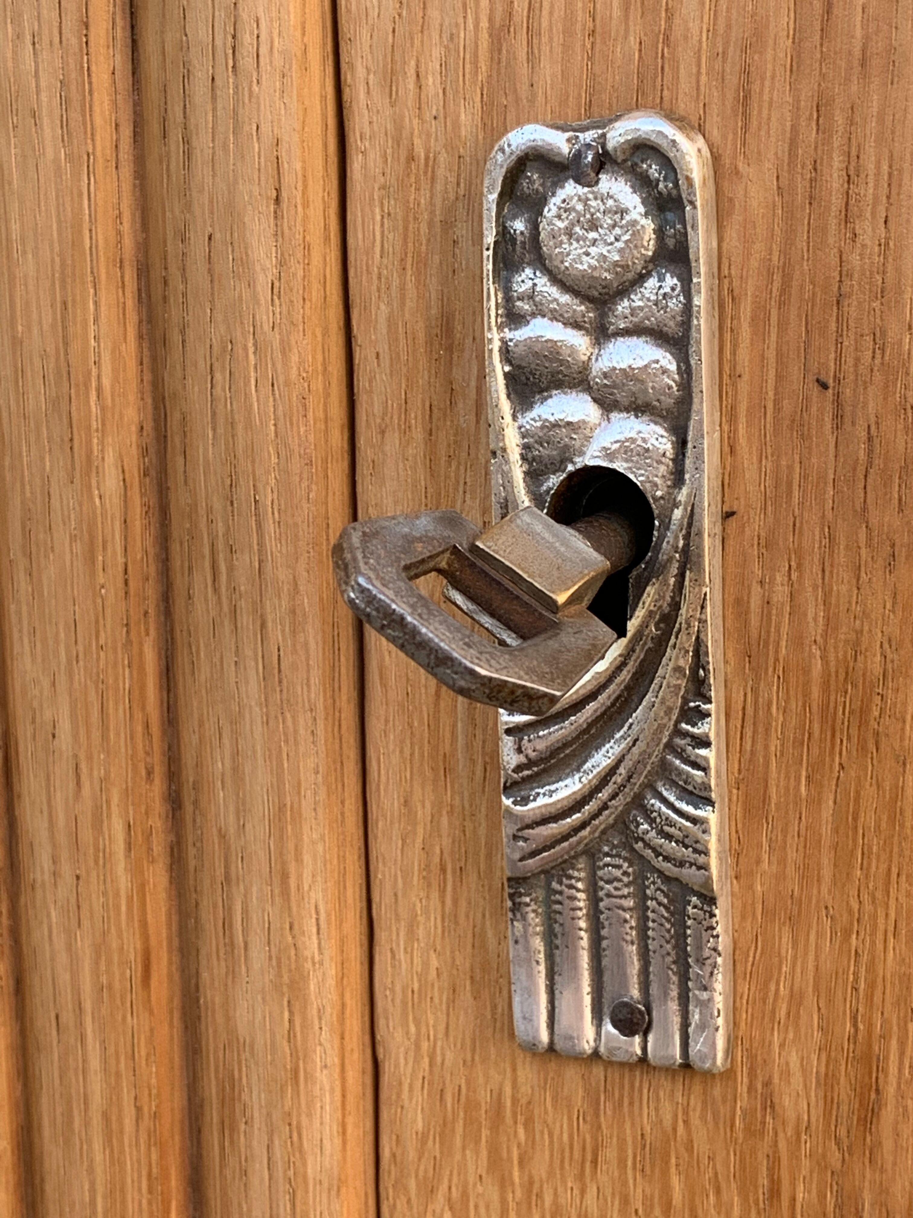 Armoire parisienne art déco chêne massif brut