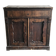 Vintage brown pine dresser with a painted top, moulded panels, and decorative locks.