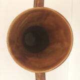 Vintage vase Sarreguemines mahogany model