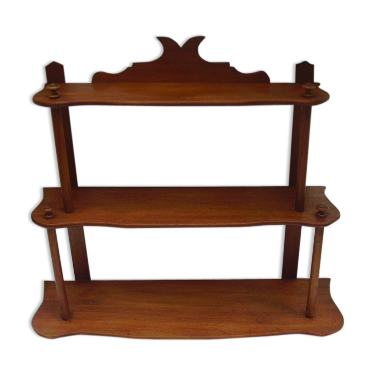 Shelf in blond mahogany around 1900