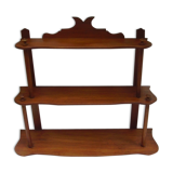 Shelf in blond mahogany around 1900