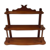 Shelf in blond mahogany around 1900