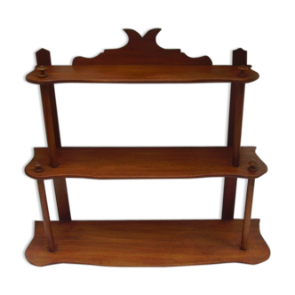 Shelf in blond mahogany around 1900