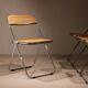 Four ‚Plia‘ Folding Chairs by Giancarlo Piretti for Anonima Castelli