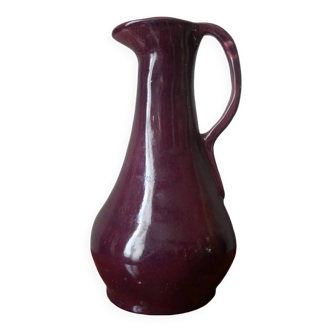 Pitcher vase with handle ceramic handmade pottery country decoration