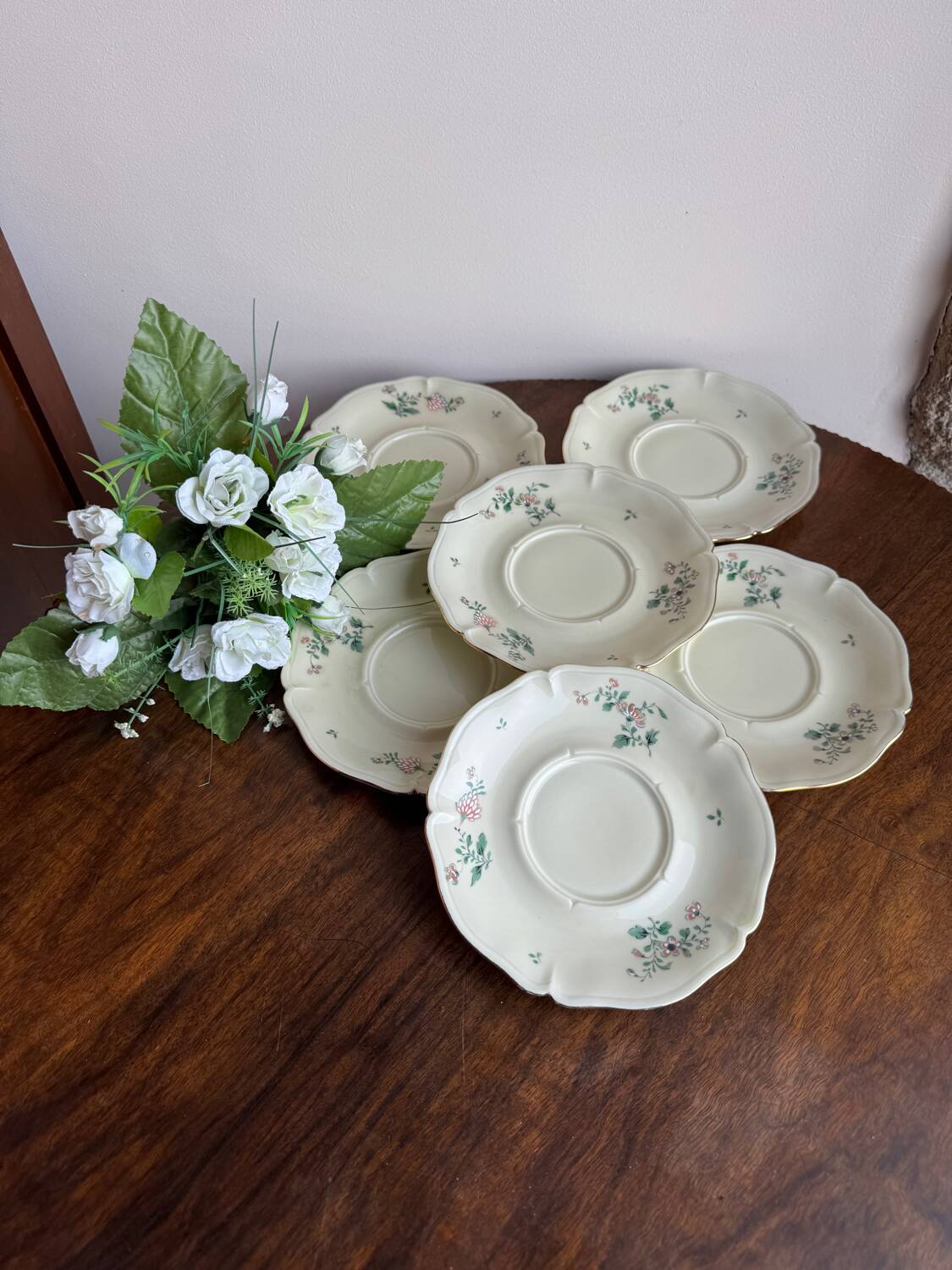 Set of 6 Limoges porcelain plates