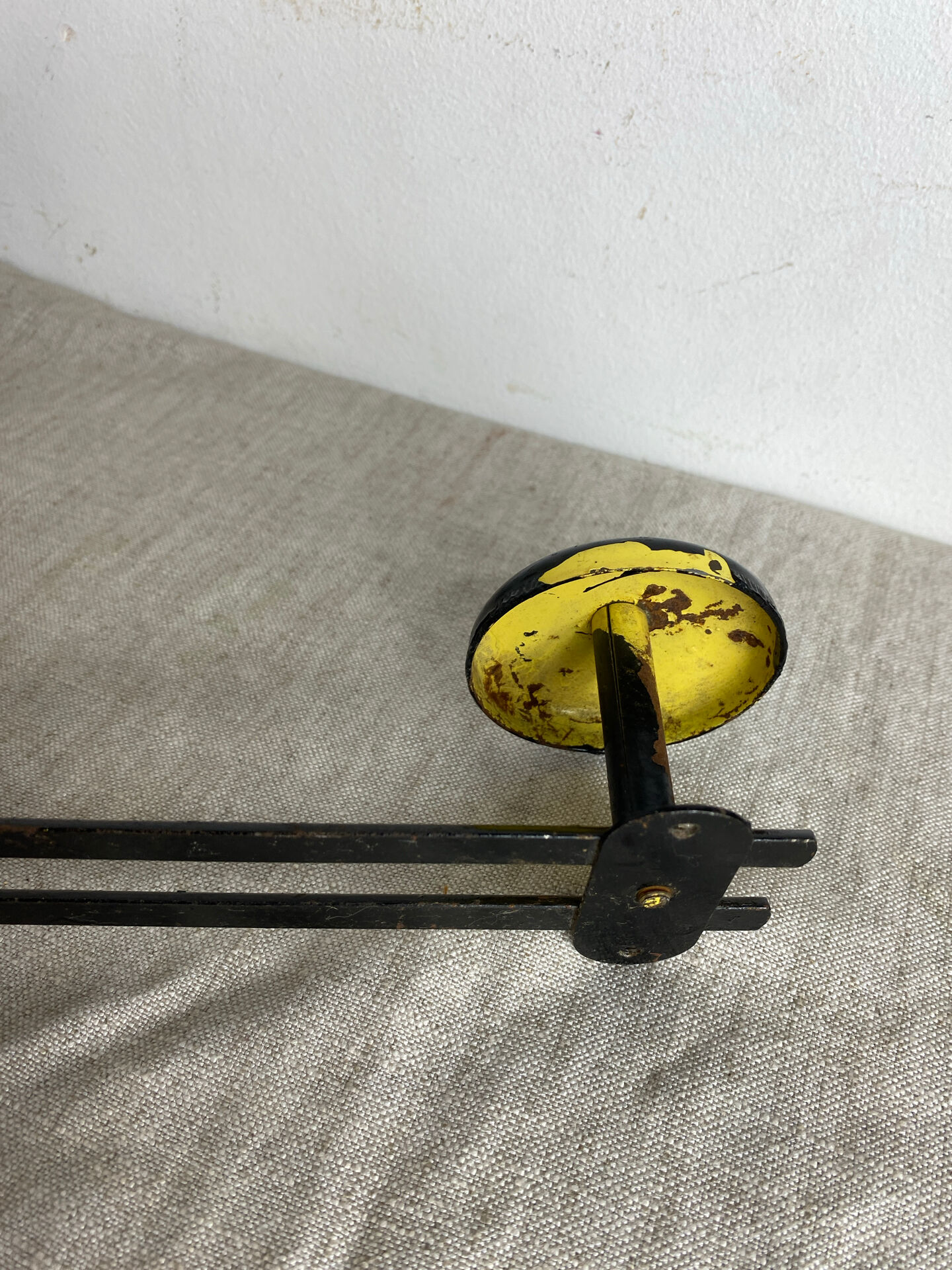 Vintage metal wall coat rack