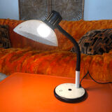 Flexible perforated metal desk lamp