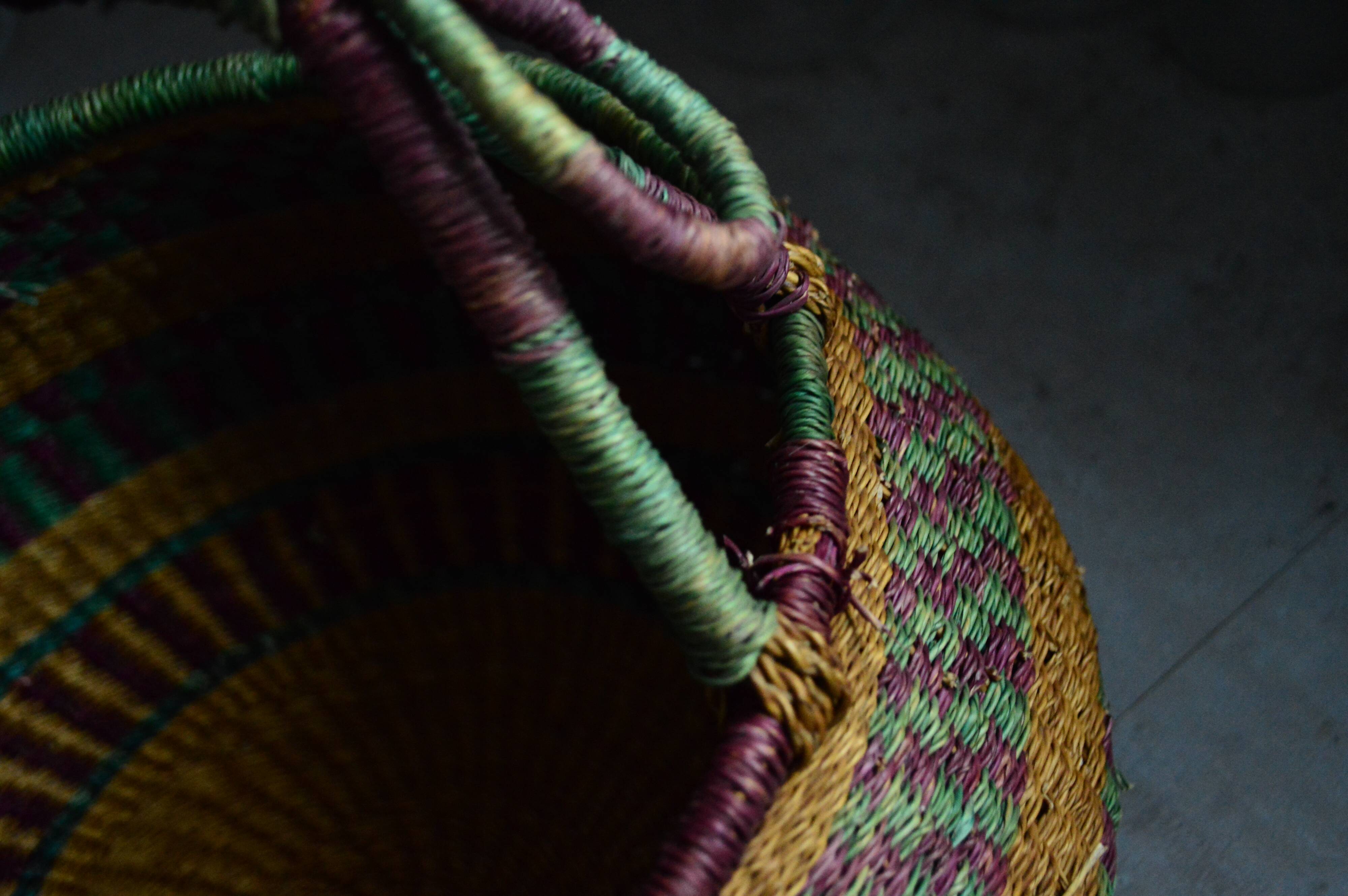 Old African bolga basket