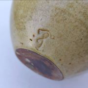 Vase ventru en grès émaillé, signé, vintage