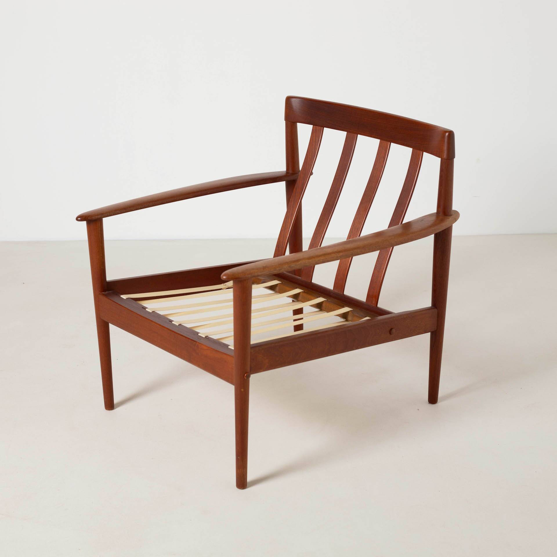 Danish teak armchair by Grete Jalk for Poul Jeppesen, 1960s