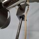 Chrome metal flower chandelier from the 70s
