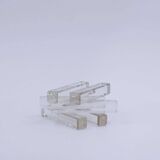 6 crystal knife rests, Czechoslovakia 1980