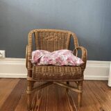 Fauteuil enfant en rotin