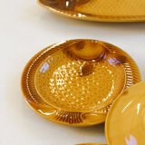 Plates and fish dish in Kil earthenware from the 1960s and 70s