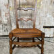 Nursing Chair Nursery Antique Turned Wood + Woven Straw Seat