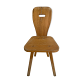 Chaise de style moderniste en bois 1960/70