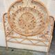 Peacock rattan headboard one person