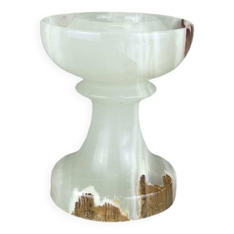 Vintage onyx candle holder